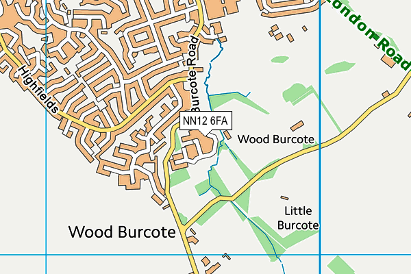 NN12 6FA map - OS VectorMap District (Ordnance Survey)