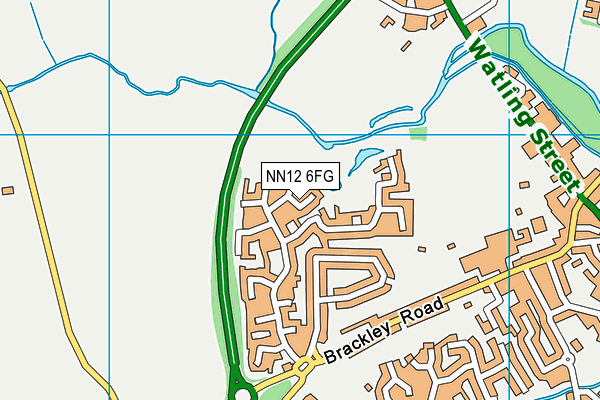 NN12 6FG map - OS VectorMap District (Ordnance Survey)