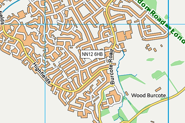 NN12 6HB map - OS VectorMap District (Ordnance Survey)