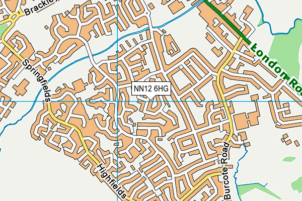 NN12 6HG map - OS VectorMap District (Ordnance Survey)
