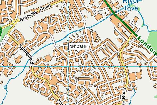 NN12 6HH map - OS VectorMap District (Ordnance Survey)