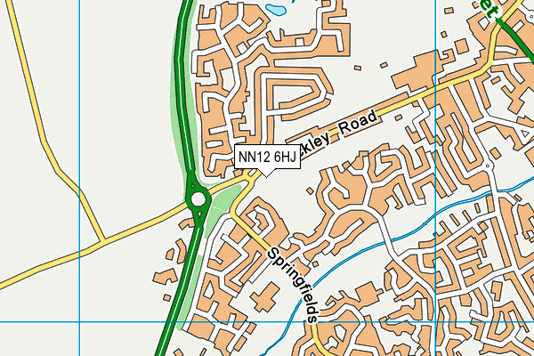 NN12 6HJ map - OS VectorMap District (Ordnance Survey)