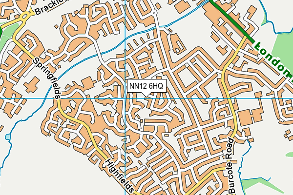 NN12 6HQ map - OS VectorMap District (Ordnance Survey)