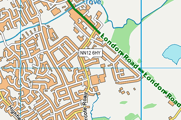 NN12 6HY map - OS VectorMap District (Ordnance Survey)