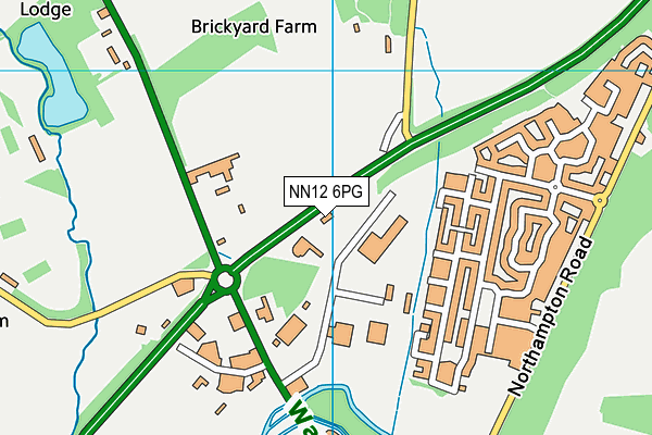 NN12 6PG map - OS VectorMap District (Ordnance Survey)