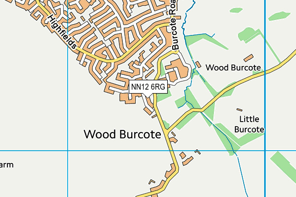 NN12 6RG map - OS VectorMap District (Ordnance Survey)