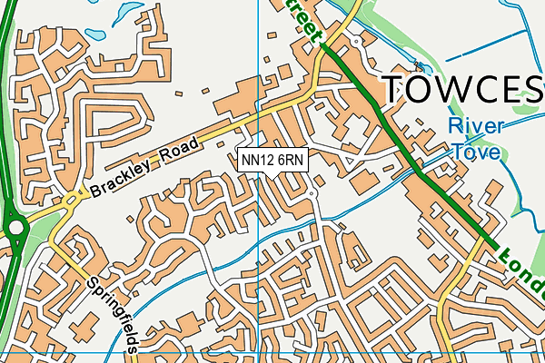 NN12 6RN map - OS VectorMap District (Ordnance Survey)