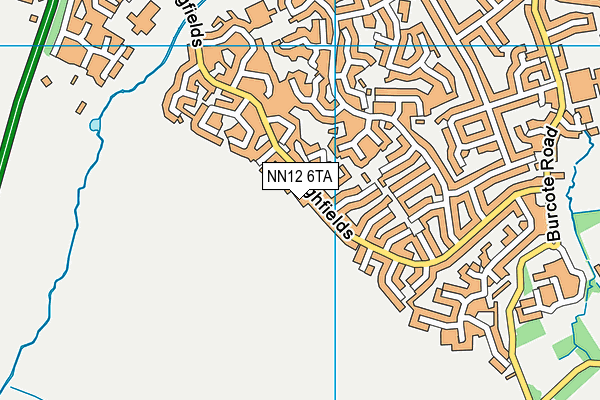 NN12 6TA map - OS VectorMap District (Ordnance Survey)