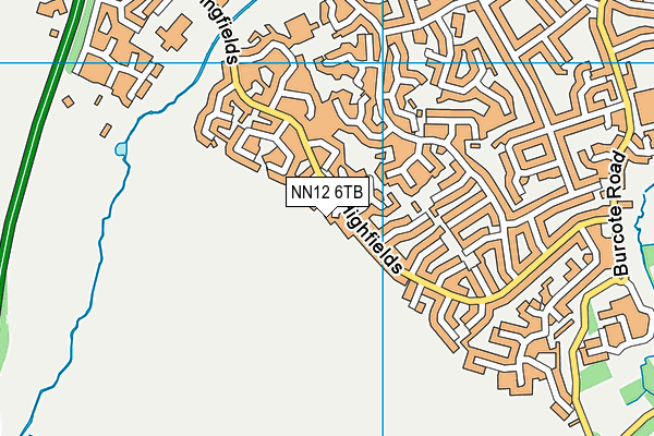NN12 6TB map - OS VectorMap District (Ordnance Survey)