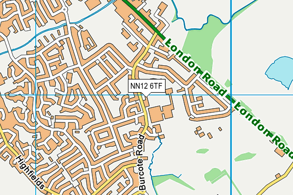 NN12 6TF map - OS VectorMap District (Ordnance Survey)