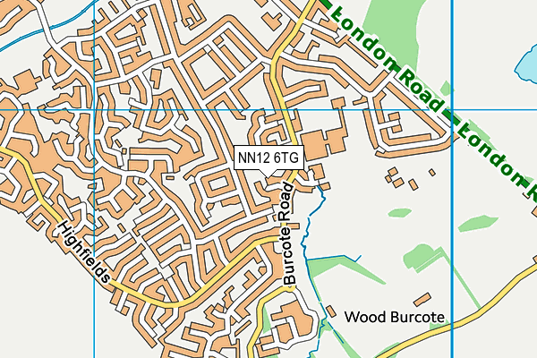 NN12 6TG map - OS VectorMap District (Ordnance Survey)