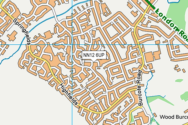 NN12 6UP map - OS VectorMap District (Ordnance Survey)