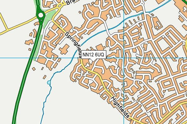 NN12 6UQ map - OS VectorMap District (Ordnance Survey)