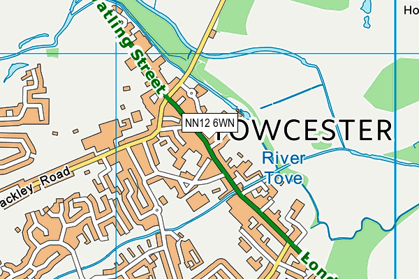 NN12 6WN map - OS VectorMap District (Ordnance Survey)
