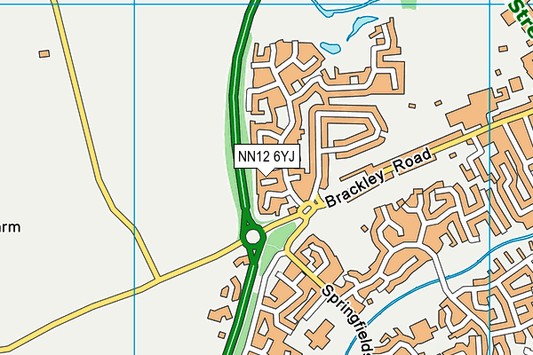 NN12 6YJ map - OS VectorMap District (Ordnance Survey)