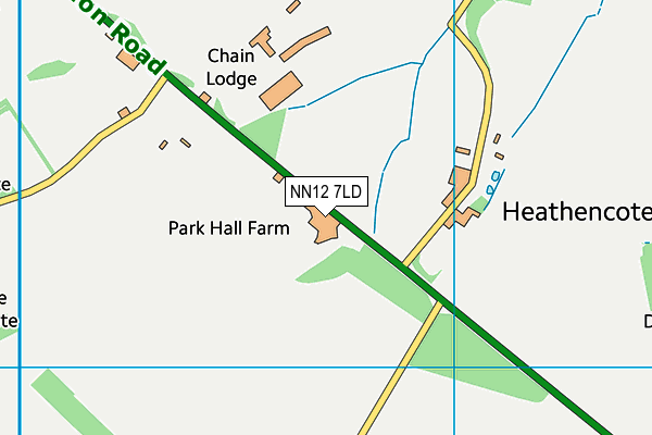 NN12 7LD map - OS VectorMap District (Ordnance Survey)