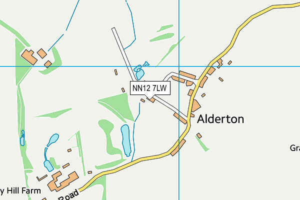 NN12 7LW map - OS VectorMap District (Ordnance Survey)