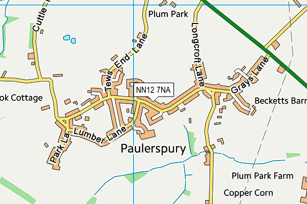 Paulerspury Church of England Primary School map (NN12 7NA) - OS VectorMap District (Ordnance Survey)