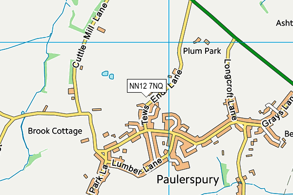 NN12 7NQ map - OS VectorMap District (Ordnance Survey)