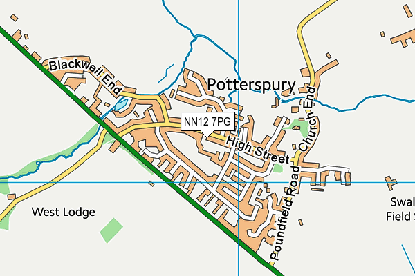 John Hellins Primary School map (NN12 7PG) - OS VectorMap District (Ordnance Survey)