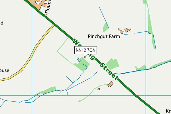 NN12 7QN map - OS VectorMap District (Ordnance Survey)