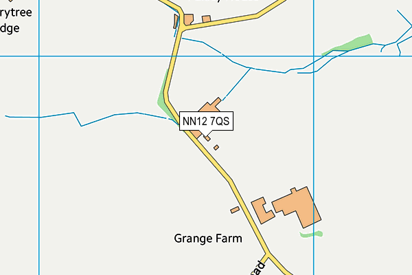NN12 7QS map - OS VectorMap District (Ordnance Survey)