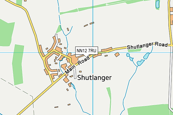 NN12 7RU map - OS VectorMap District (Ordnance Survey)