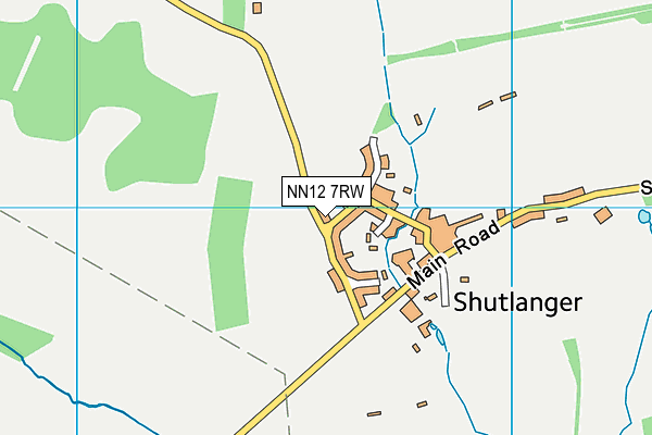 NN12 7RW map - OS VectorMap District (Ordnance Survey)