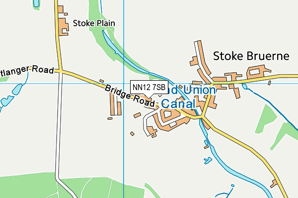 Stoke Bruerne Playing Field map (NN12 7SB) - OS VectorMap District (Ordnance Survey)