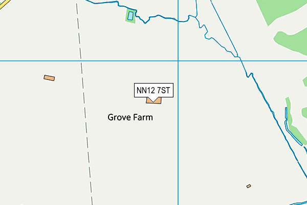 NN12 7ST map - OS VectorMap District (Ordnance Survey)