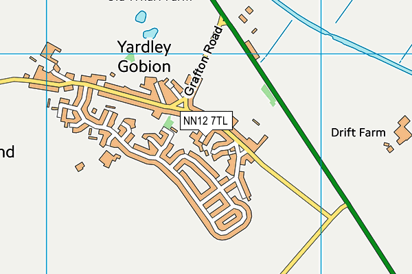 NN12 7TL map - OS VectorMap District (Ordnance Survey)