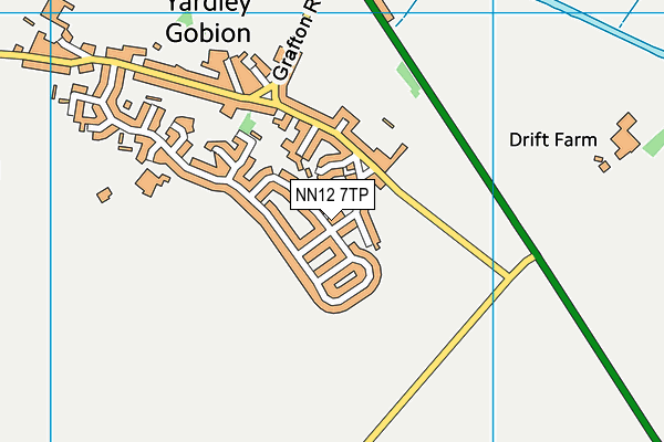 NN12 7TP map - OS VectorMap District (Ordnance Survey)
