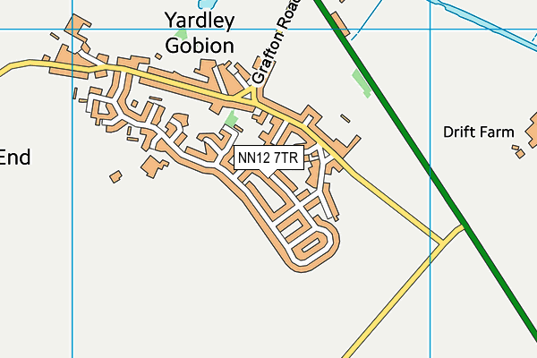 NN12 7TR map - OS VectorMap District (Ordnance Survey)