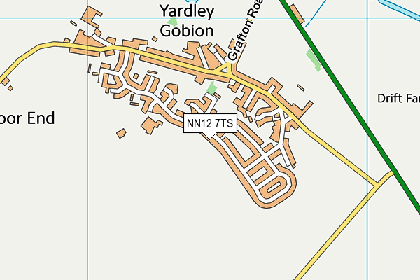 NN12 7TS map - OS VectorMap District (Ordnance Survey)