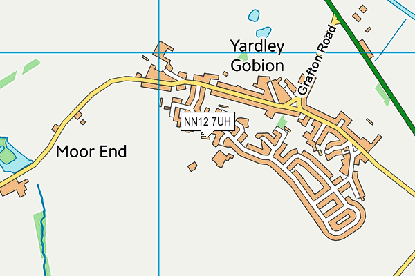 NN12 7UH map - OS VectorMap District (Ordnance Survey)