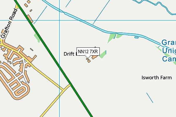 NN12 7XR map - OS VectorMap District (Ordnance Survey)