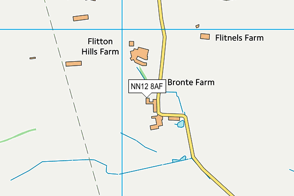 NN12 8AF map - OS VectorMap District (Ordnance Survey)