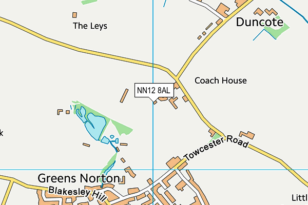 NN12 8AL map - OS VectorMap District (Ordnance Survey)