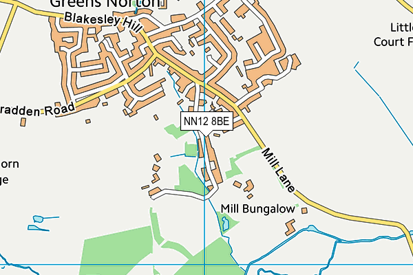 NN12 8BE map - OS VectorMap District (Ordnance Survey)