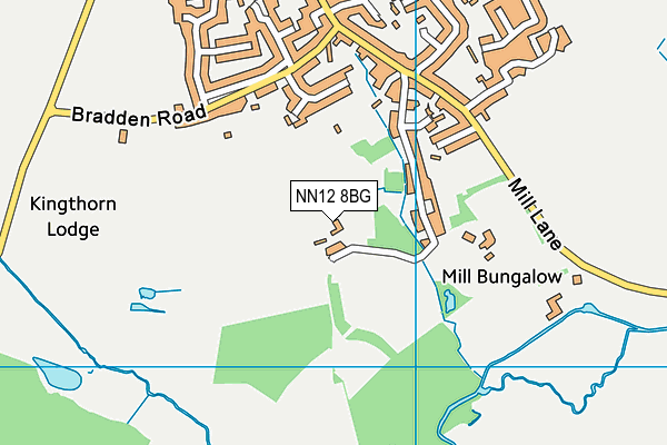 NN12 8BG map - OS VectorMap District (Ordnance Survey)