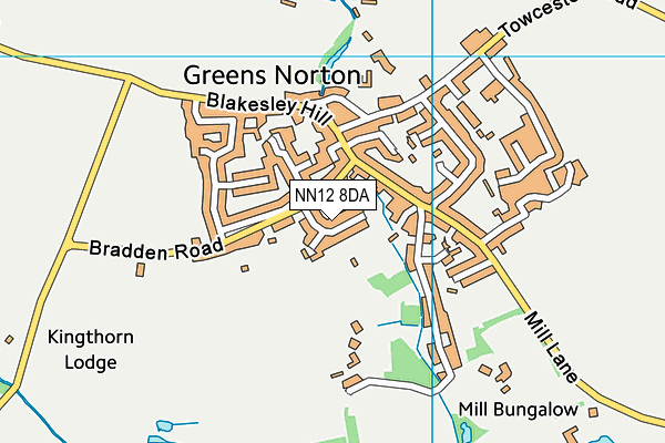 NN12 8DA map - OS VectorMap District (Ordnance Survey)