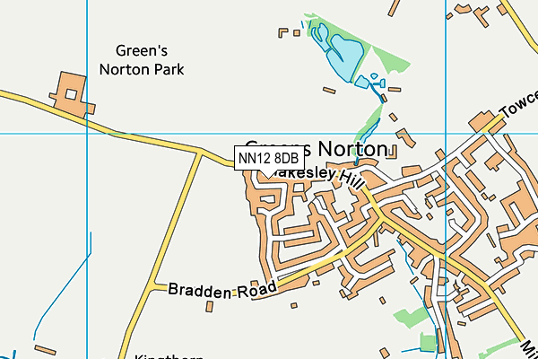 NN12 8DB map - OS VectorMap District (Ordnance Survey)