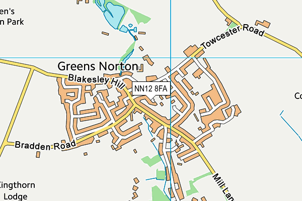 NN12 8FA map - OS VectorMap District (Ordnance Survey)