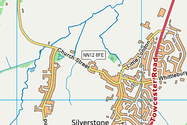 NN12 8FE map - OS VectorMap District (Ordnance Survey)