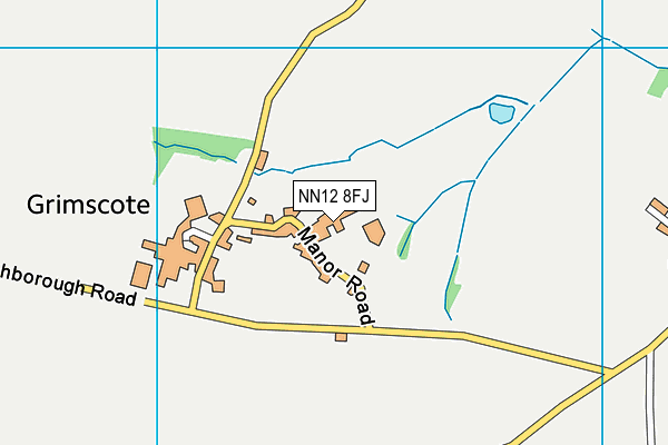 NN12 8FJ map - OS VectorMap District (Ordnance Survey)