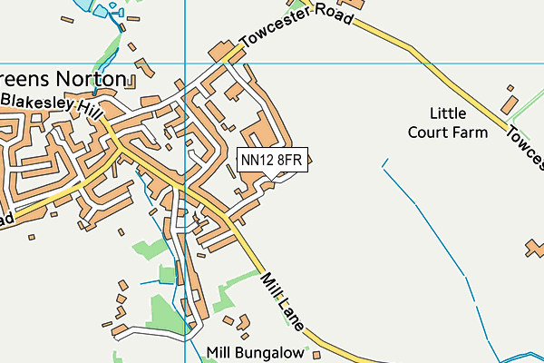 NN12 8FR map - OS VectorMap District (Ordnance Survey)