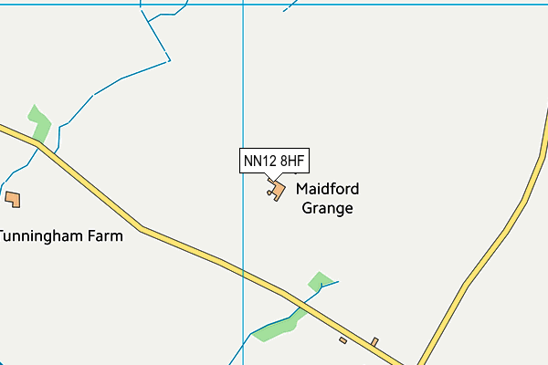 NN12 8HF map - OS VectorMap District (Ordnance Survey)