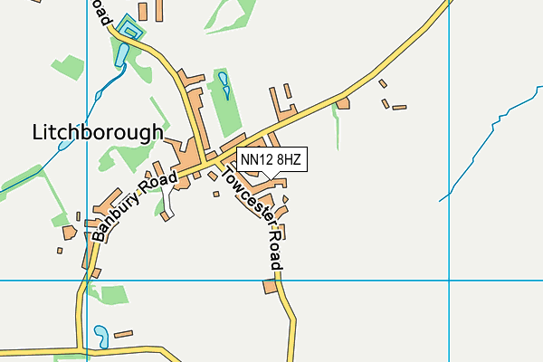 NN12 8HZ map - OS VectorMap District (Ordnance Survey)