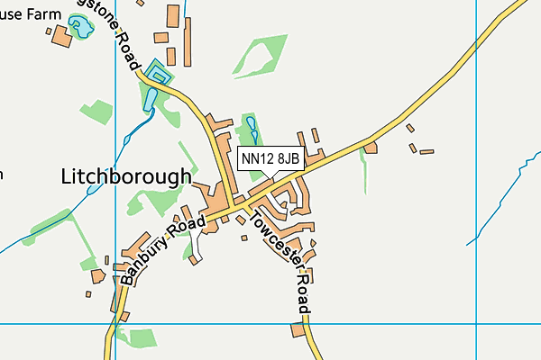 NN12 8JB map - OS VectorMap District (Ordnance Survey)