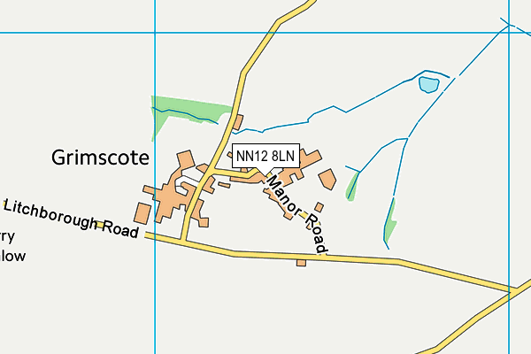 NN12 8LN map - OS VectorMap District (Ordnance Survey)